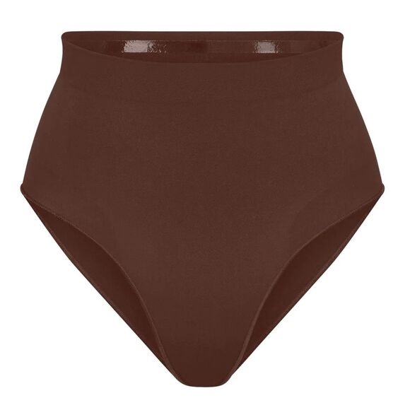 NWOB Skims Size S/M Cocoa Brown Seamless Sculpt Mid Waist Brief Shapewear Kim K - Picture 1 of 8